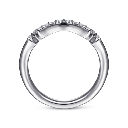 14K White Gold Diamond Matching Wedding Band