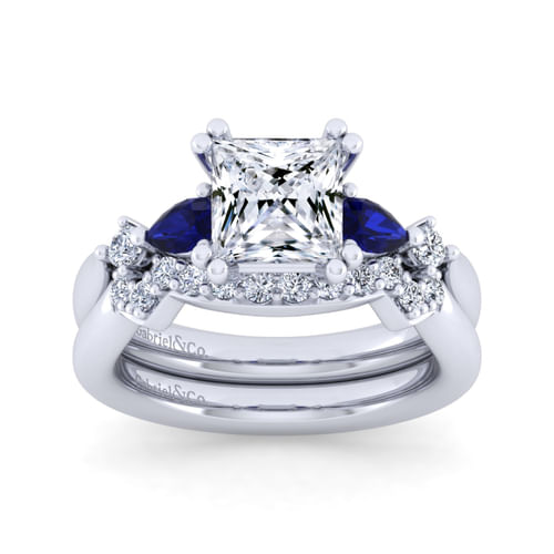 14K White Gold Diamond Matching Wedding Band