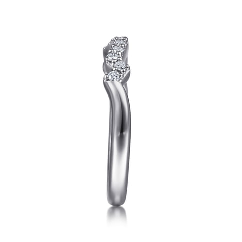 14K White Gold Diamond Matching Wedding Band
