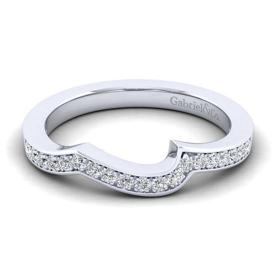 Gabriel - 14K White Gold Diamond Matching Wedding Band