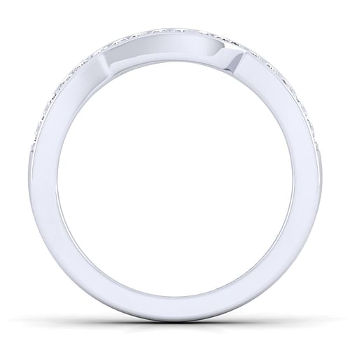 14K White Gold Diamond Matching Wedding Band