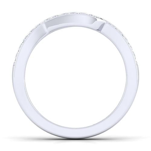 14K White Gold Diamond Matching Wedding Band