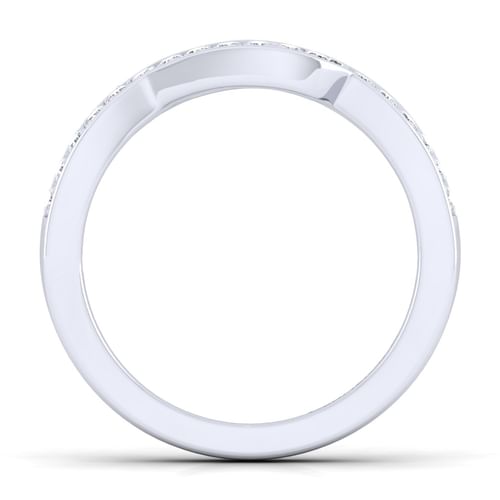 14K White Gold Diamond Matching Wedding Band