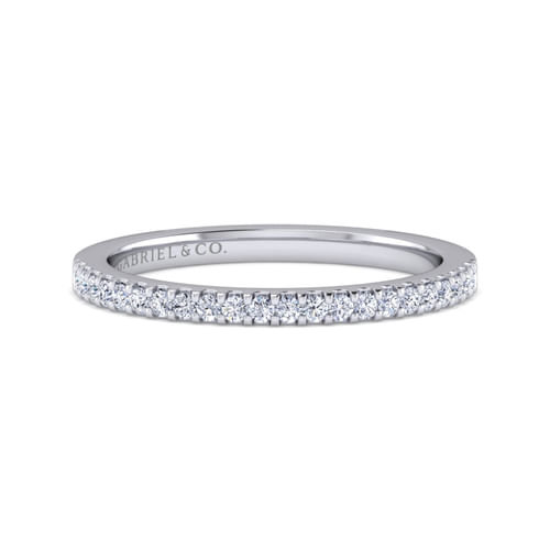14K White Gold Diamond Matching Wedding Band