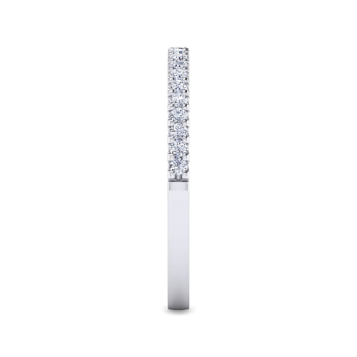 14K White Gold Diamond Matching Wedding Band