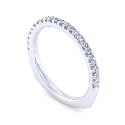 14K White Gold Diamond Matching Wedding Band