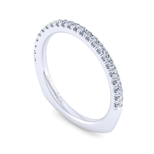 14K White Gold Diamond Matching Wedding Band