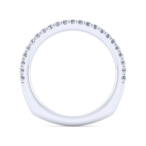 14K White Gold Diamond Matching Wedding Band