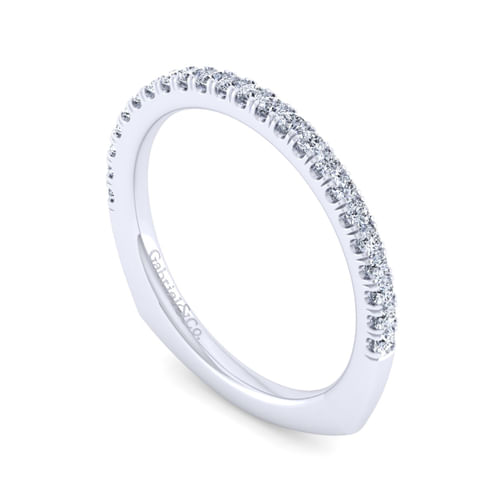 14K White Gold Diamond Matching Wedding Band