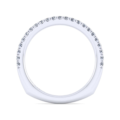 14K White Gold Diamond Matching Wedding Band