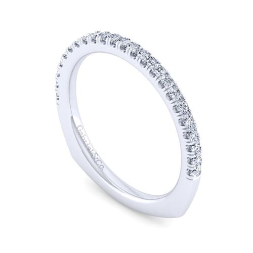 14K White Gold Diamond Matching Wedding Band