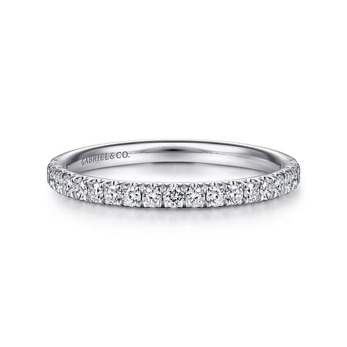 14K White Gold Diamond Matching Wedding Band