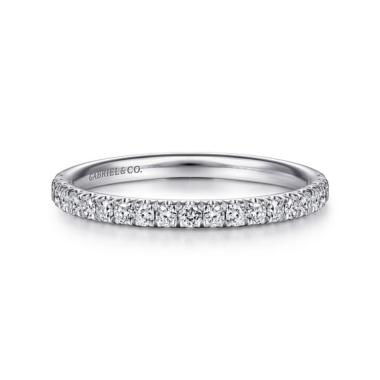 Gabriel - 14K White Gold Diamond Matching Wedding Band