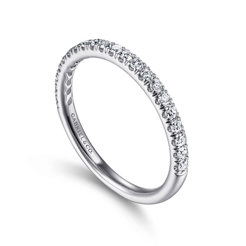 14K White Gold Diamond Matching Wedding Band