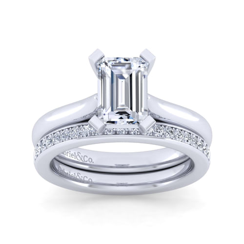 14K White Gold Diamond Matching Wedding Band