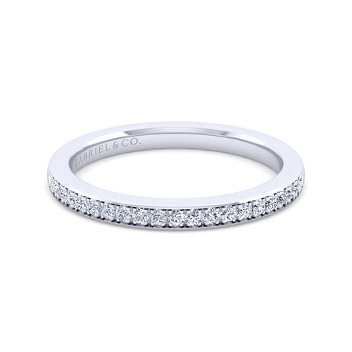 14K White Gold Diamond Matching Wedding Band