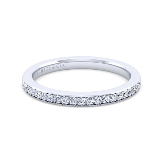 Gabriel - 14K White Gold Diamond Matching Wedding Band