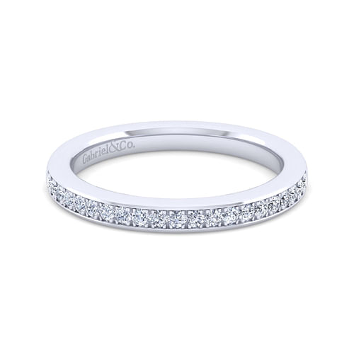 14K White Gold Diamond Matching Wedding Band