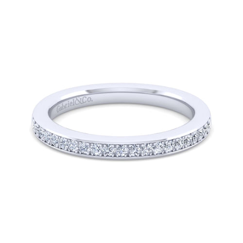 14K White Gold Diamond Matching Wedding Band