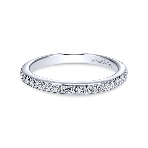 14K White Gold Diamond Matching Wedding Band