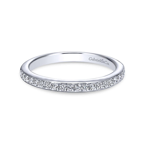 Gabriel - 14K White Gold Diamond Matching Wedding Band