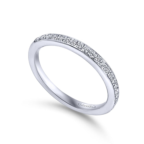 14K White Gold Diamond Matching Wedding Band