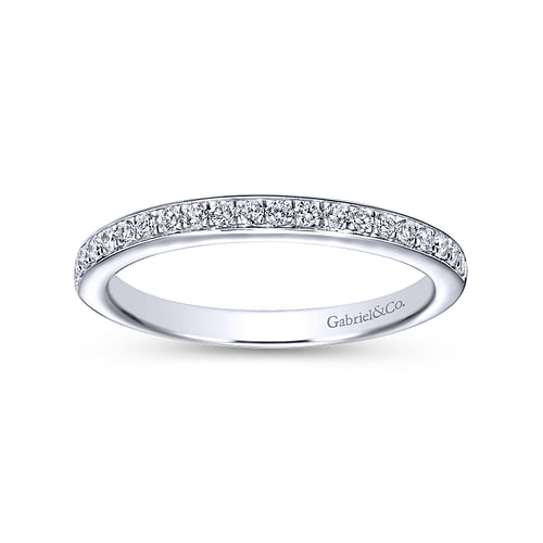 14K White Gold Diamond Matching Wedding Band