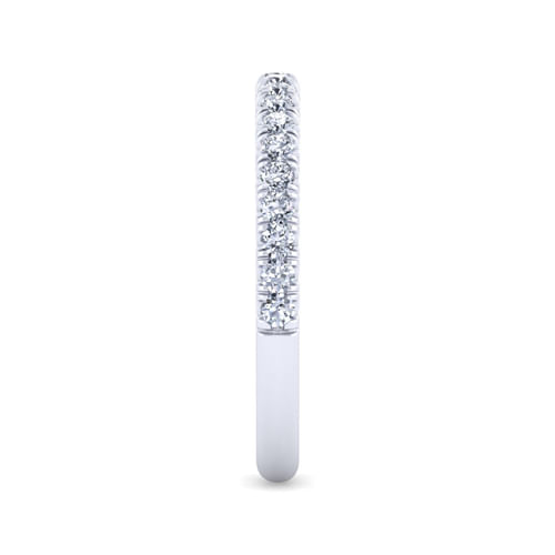 14K White Gold Diamond Matching Wedding Band