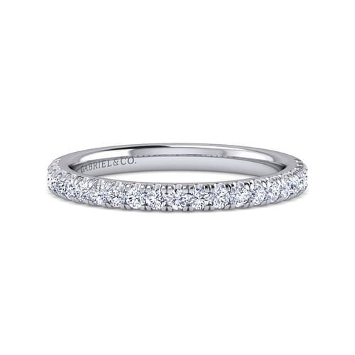 14K White Gold Diamond Matching Wedding Band