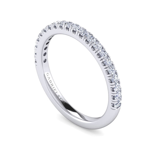 14K White Gold Diamond Matching Wedding Band