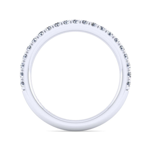 14K White Gold Diamond Matching Wedding Band