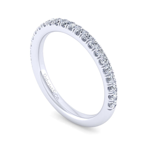 14K White Gold Diamond Matching Wedding Band