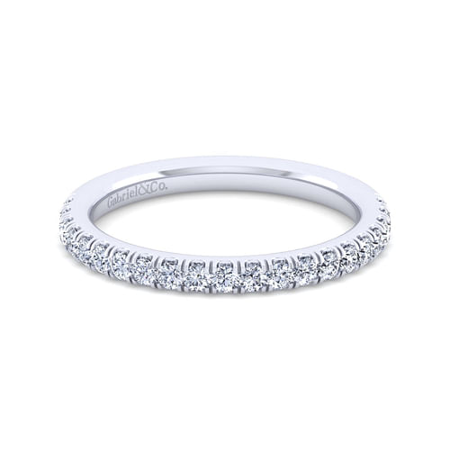 14K White Gold Diamond Matching Wedding Band