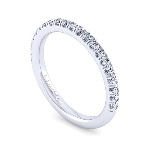 14K White Gold Diamond Matching Wedding Band