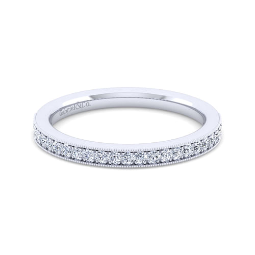 14K White Gold Diamond Matching Wedding Band