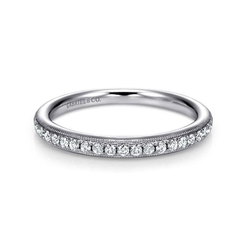 14K White Gold Diamond Matching Wedding Band