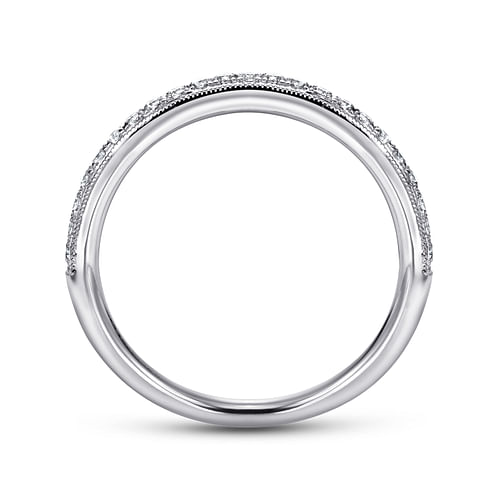 14K White Gold Diamond Matching Wedding Band