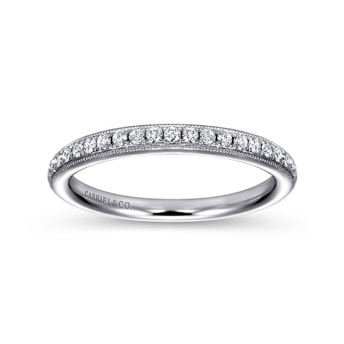 14K White Gold Diamond Matching Wedding Band