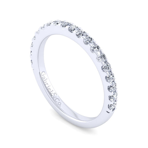 14K White Gold Diamond Matching Wedding Band