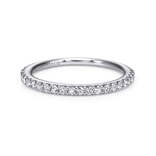 14K White Gold Diamond Matching Wedding Band