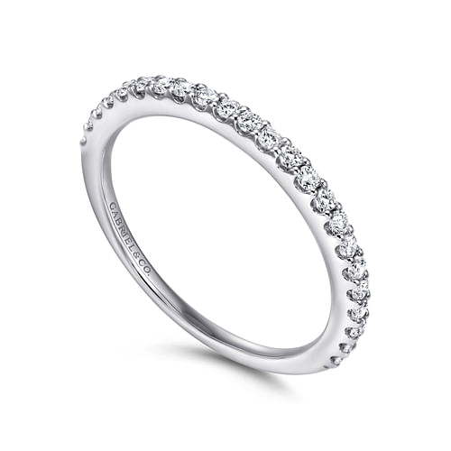 14K White Gold Diamond Matching Wedding Band