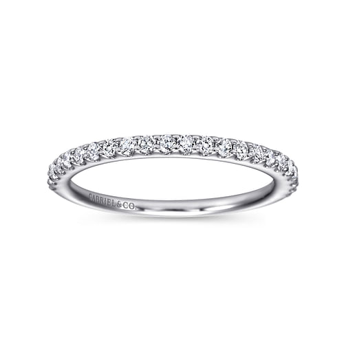 14K White Gold Diamond Matching Wedding Band