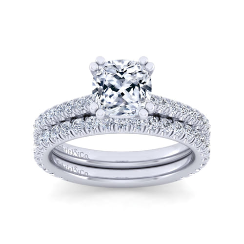 14K White Gold Diamond Matching Wedding Band