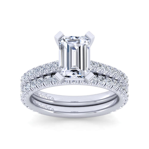 14K White Gold Diamond Matching Wedding Band