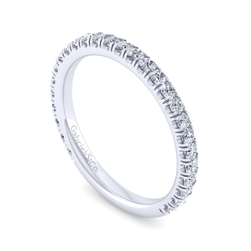 14K White Gold Diamond Matching Wedding Band
