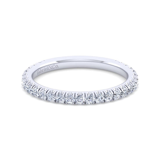 Gabriel - 14K White Gold Diamond Matching Wedding Band Gabriel - 14K White Gold Diamond Matching Wedding Band