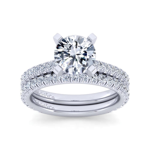 14K White Gold Diamond Matching Wedding Band 14K White Gold Diamond Matching Wedding Band