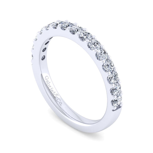 14K White Gold Diamond Matching Wedding Band