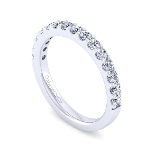 14K White Gold Diamond Matching Wedding Band