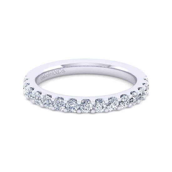 Gabriel - 14K White Gold Diamond Matching Wedding Band